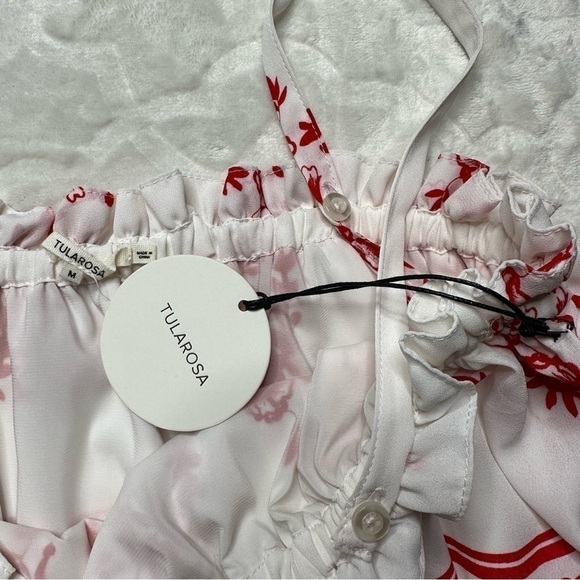 Tularosa Desert Moon Sleeveless Mini Dress in White Red Medallion Print NWT Med - Picture 12 of 16